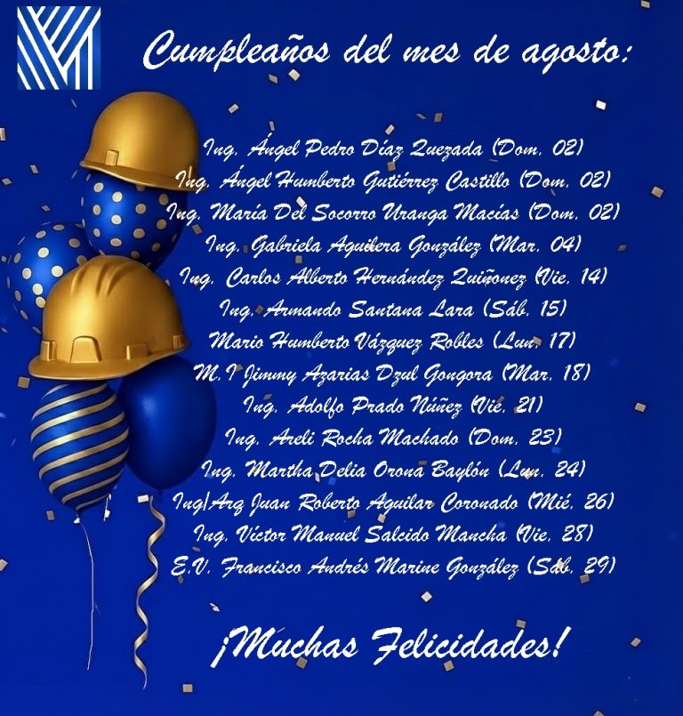 Cumpleaños del mes de agosto