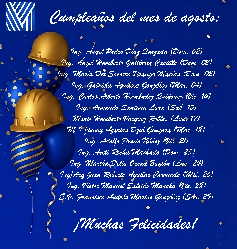 Cumpleaños del mes de agosto